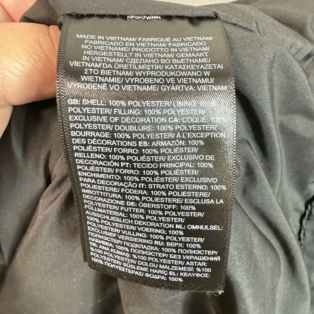 Women’s The North Face Grayish Black Puffer Jacket - Picture 7 of 9